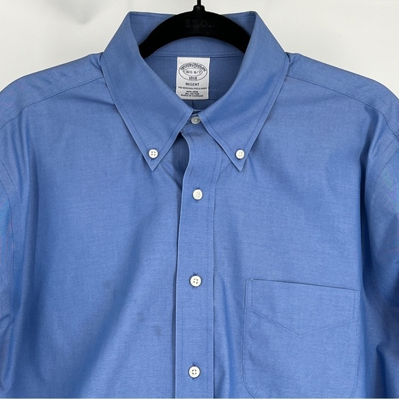 Brooks Brothers 16 1/2-6-7. 1818 Regent Non-Iron All Cotton Dress Shirt - Picture 5 of 5